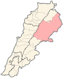 Location in Lebanon