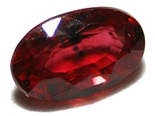 Ruby gemstone