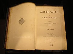 Les Misérables, première édition de 1862.