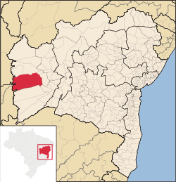 Localização de São Desidério na Bahia