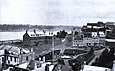 La place d'Armes et le futur site du château Frontenac, en 1866.