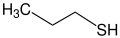 Strukturformel von 1-Propanthiol