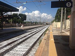 Stazione di Giovinazzo (guardando a nord) - 16 agosto