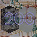 Kinegramm auf einer 200-DM-Banknote BBk-IIIa