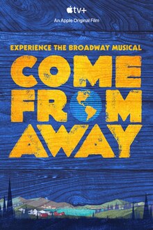 The title "Come from Away," where the "o" in "from" is planet Earth.