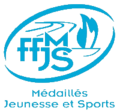 Logo intitulé "FFMJS - Médailles Jeunesse et Sports"