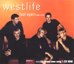 Обложка сингла Westlife «Fool Again» (2000)