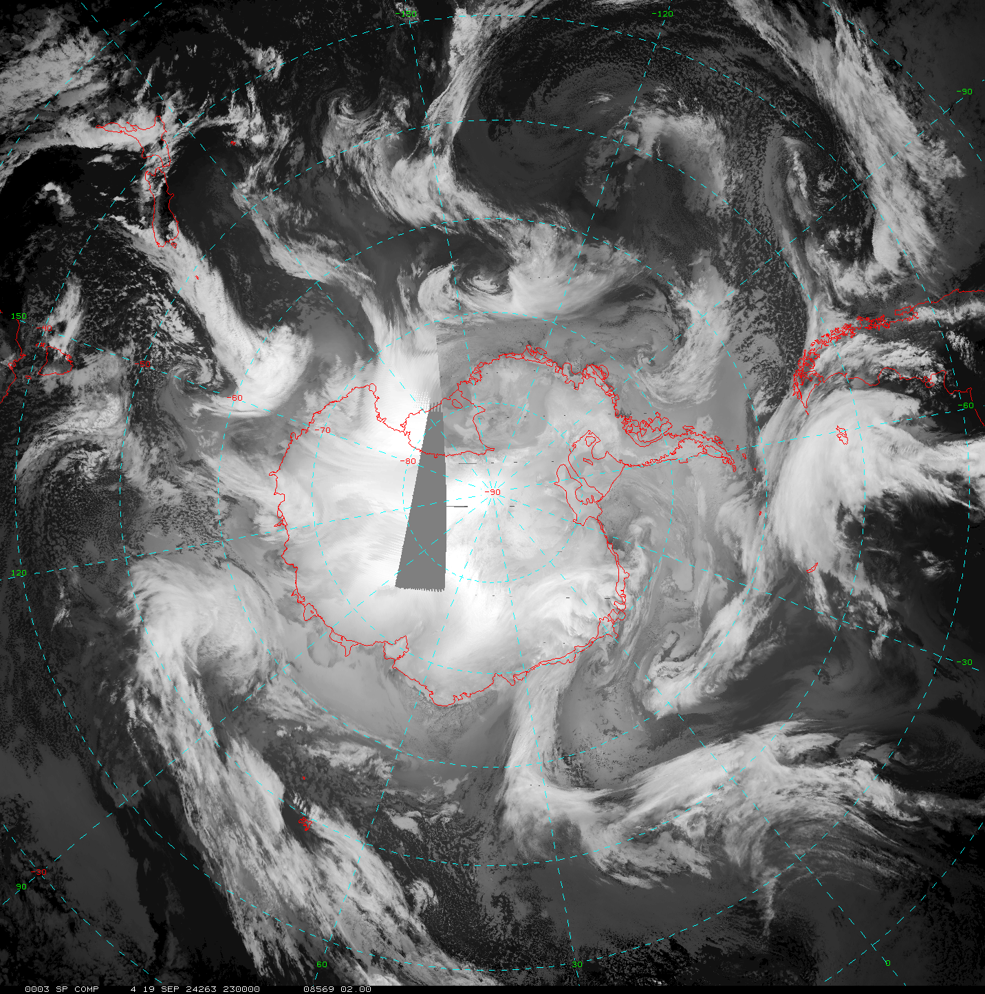 Antarctica Satellite Photo