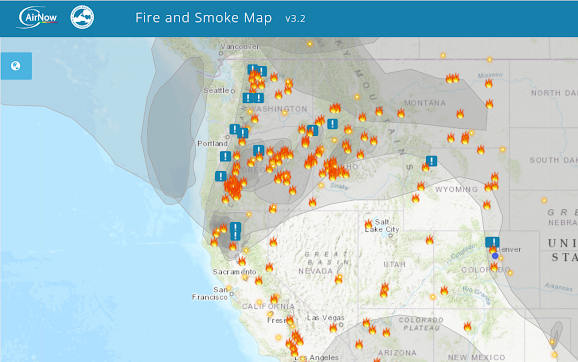 EPA's Fire and Smoke Map