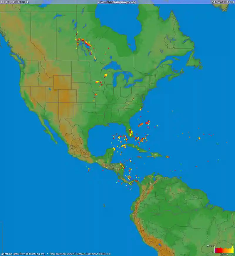 Real-time Lightning Map