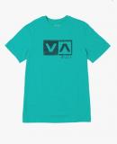 Rvca Balance Box in Turquoise Shirt