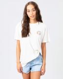 Bloom Oversized Tee Shirt in Bone