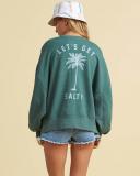 Salty Blonde Vacation Mode in Jungle Sweatshirt