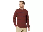 Rvca Day Shift Stripe Long Sleeve Thermal (red Earth)