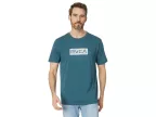 Rvca Big Filler Short Sleeve Tee (duck Blue)