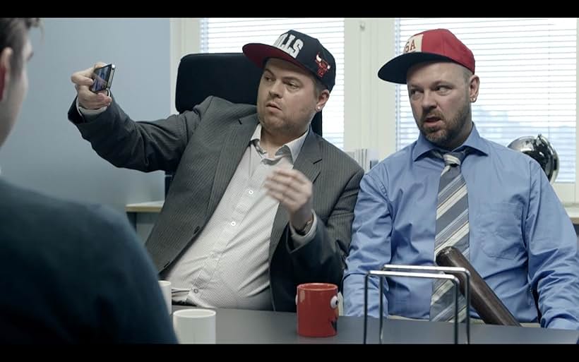 Morten Jørgensen and Jonas Schmidt in Banken: New Normal (2014)