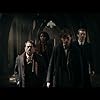 Dan Fogler, Eddie Redmayne, Jessica Williams, and Callum Turner in Fantastic Beasts: The Secrets of Dumbledore (2022)