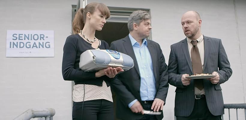 Morten Jørgensen, Jonas Schmidt, and Amanda Collin in Banken: New Normal (2014)