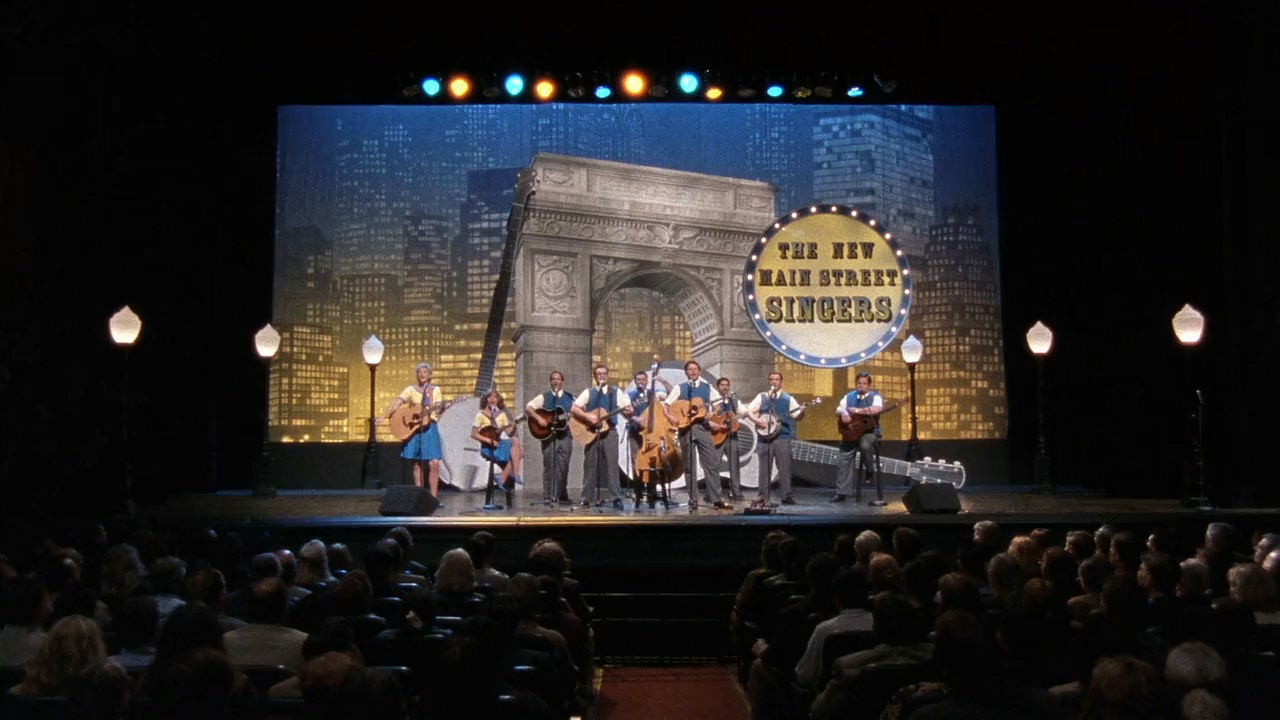 Parker Posey, Paul Dooley, John Michael Higgins, Jane Lynch, Christopher Moynihan, David Blasucci, Mark Nonisa, Steve Pandis, and Patrick Sauber in A Mighty Wind (2003)