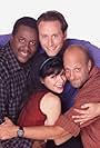 Steven Weber, Chris Elliott, Wendell Pierce, and Amy Pietz in The Weber Show (2000)