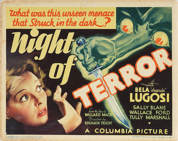 Bela Lugosi and Sally Blane in Night of Terror (1933)