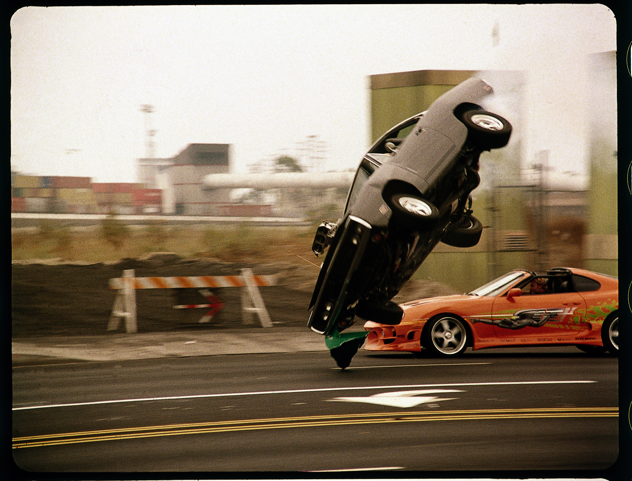 Vin Diesel and Paul Walker in The Fast and the Furious (2001)