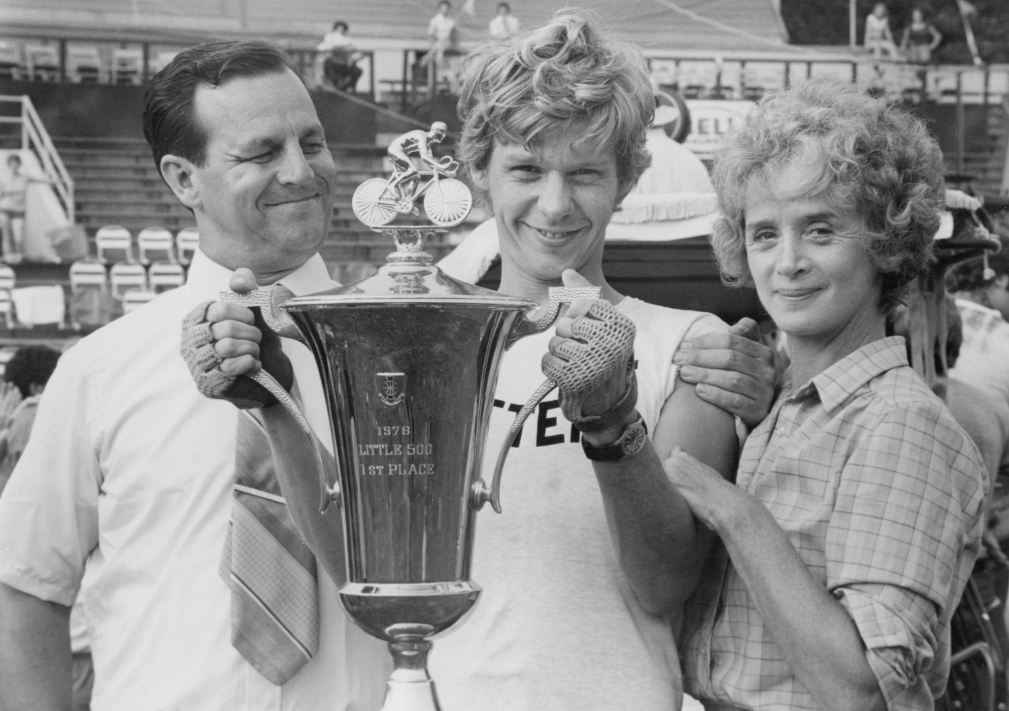 Barbara Barrie, Dennis Christopher, and Paul Dooley in Breaking Away (1979)