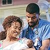 Lisa Nicole Carson and Eriq La Salle in ER (1994)