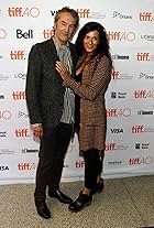 Carter Burwell and Christine Sciulli at an event for The Family Fang (2015)