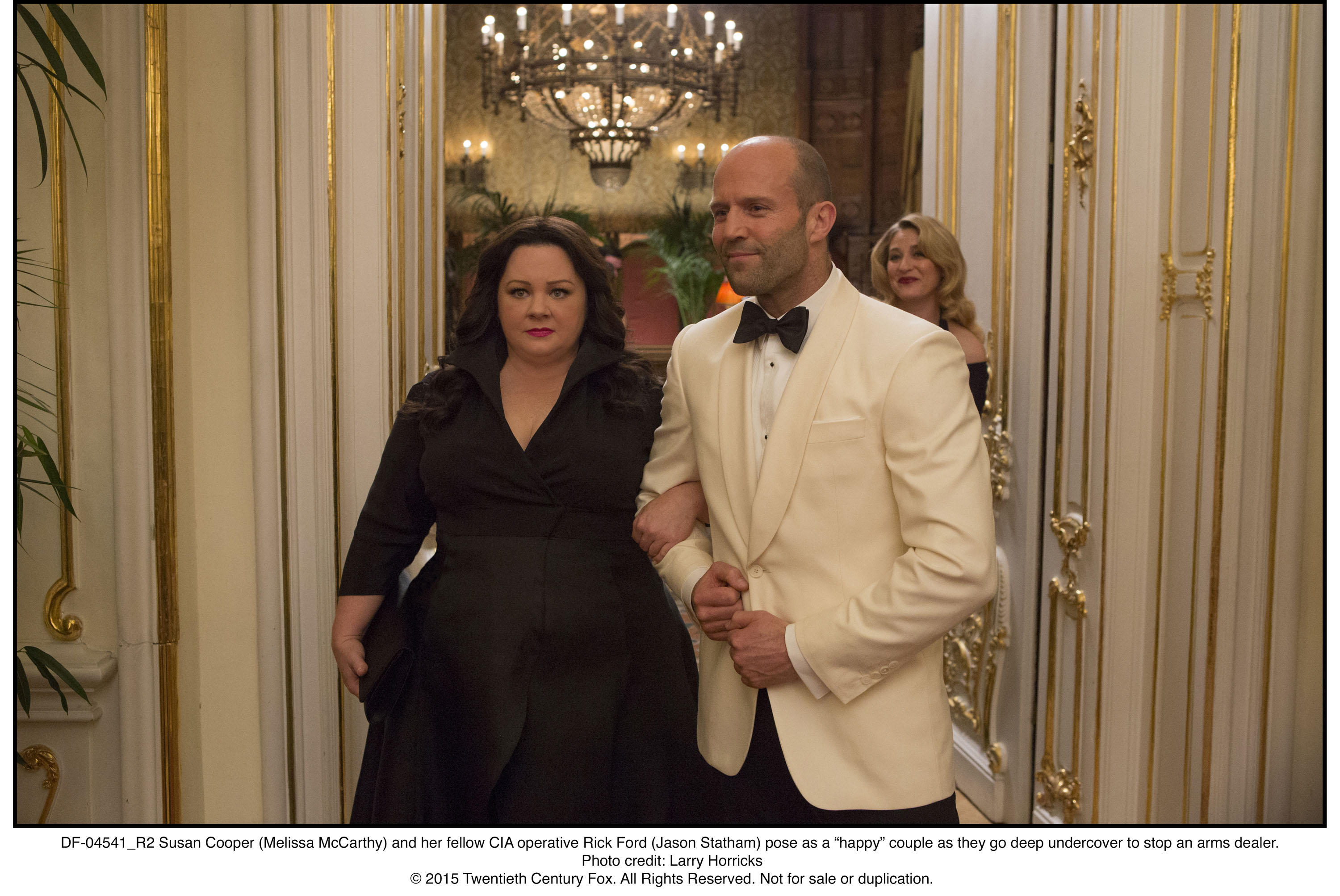 Jason Statham and Melissa McCarthy in Spy (2015)