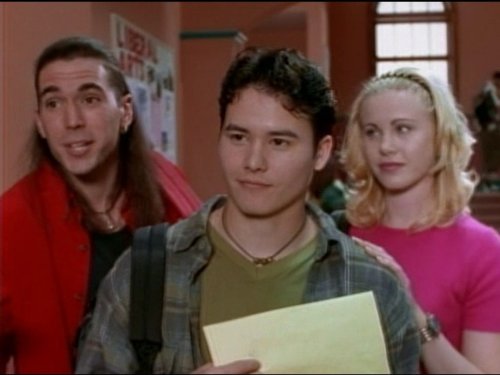 Johnny Yong Bosch, Jason David Frank, and Catherine Sutherland in Power Rangers Zeo (1996)