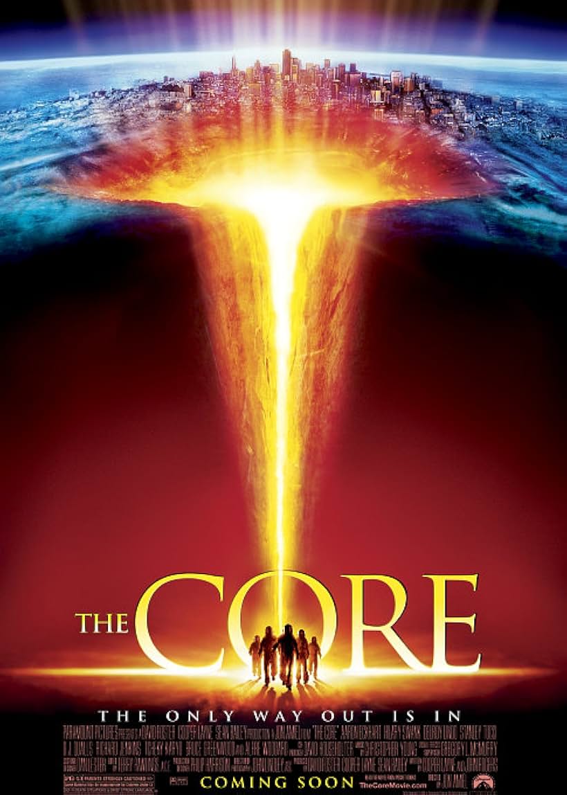 Aaron Eckhart, Stanley Tucci, Delroy Lindo, Hilary Swank, Bruce Greenwood, and DJ Qualls in The Core (2003)