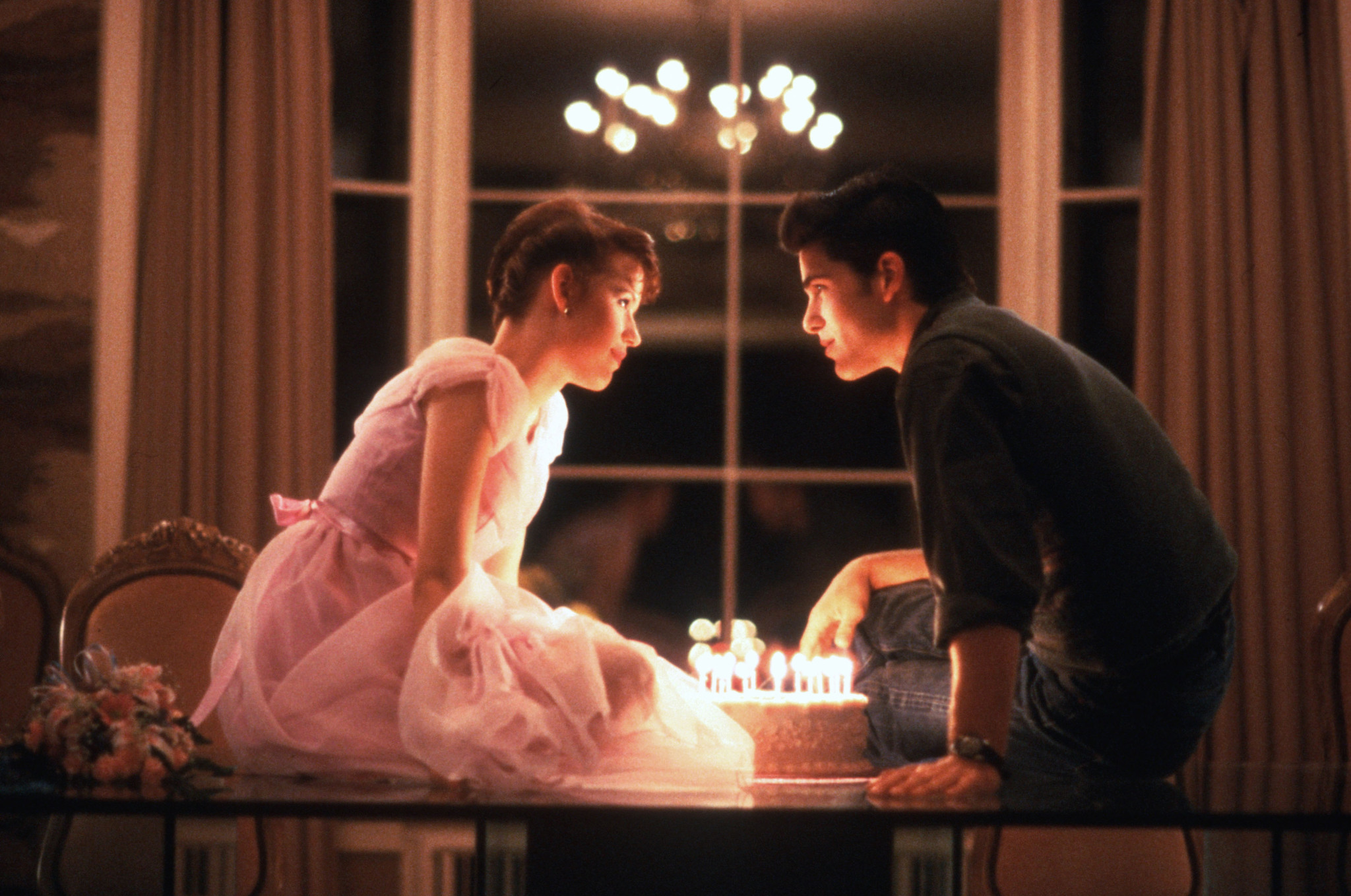 Molly Ringwald and Michael Schoeffling in Sixteen Candles (1984)