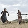 Michelle Dockery and Kayli Carter in Godless (2017)