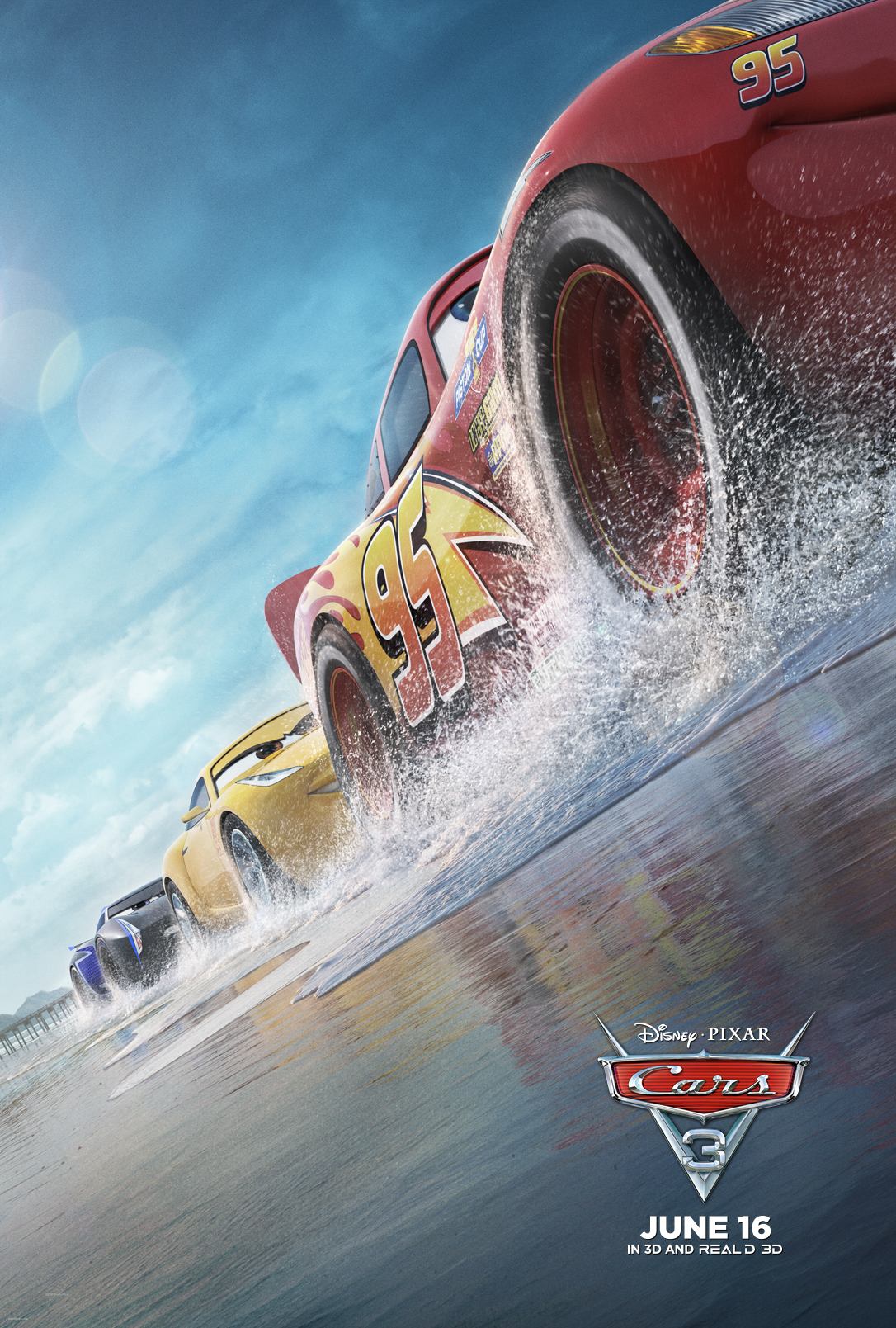 Tony Shalhoub, Owen Wilson, Larry the Cable Guy, Cai Puri-Evans, Heledd Jarman, Cristela Alonzo, and Siân Eirian in Cars 3 (2017)