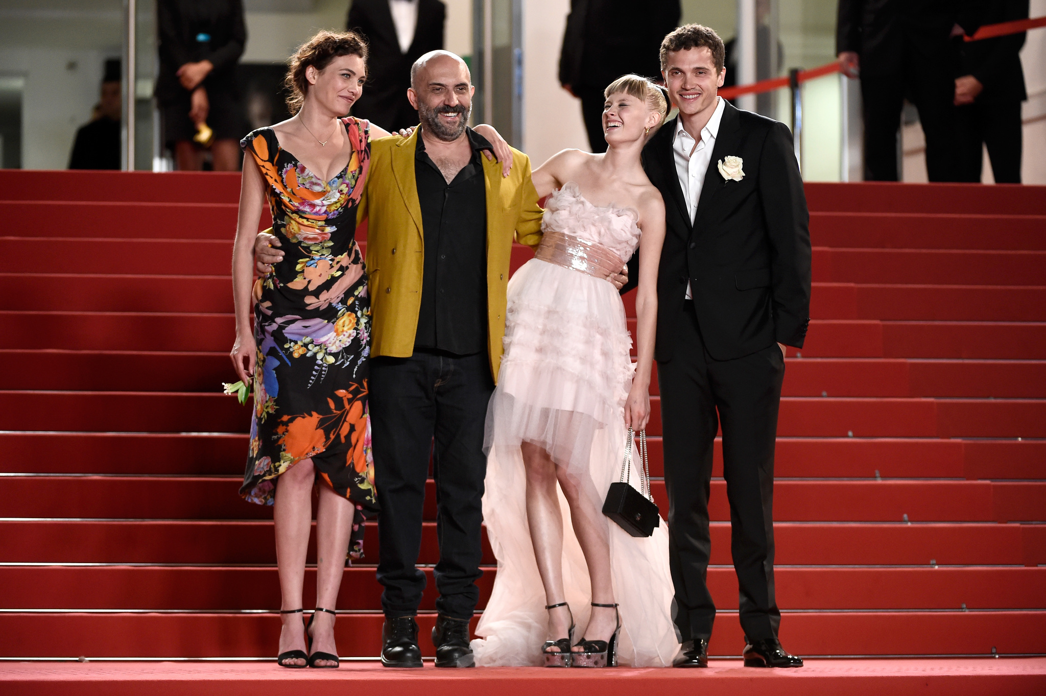 Gaspar Noé, Karl Glusman, Aomi Muyock, and Klara Kristin at an event for Love (2015)