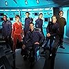 Scott Bakula, John Billingsley, Jolene Blalock, Dominic Keating, Anthony Montgomery, Connor Trinneer, and Linda Park in Enterprise (2001)