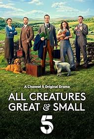 Anna Madeley, Samuel West, Nicholas Ralph, Rachel Shenton, and Callum Woodhouse in All Creatures Great & Small (2020)