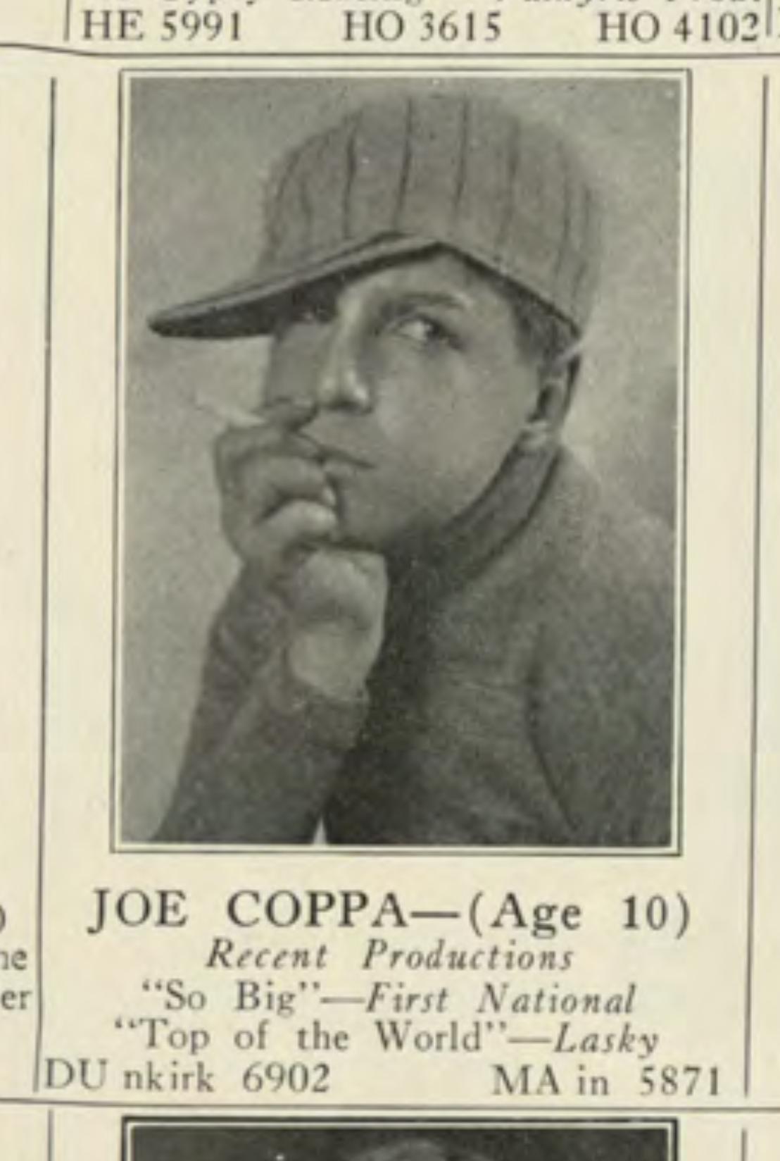 Joe Coppa in So Big (1924)