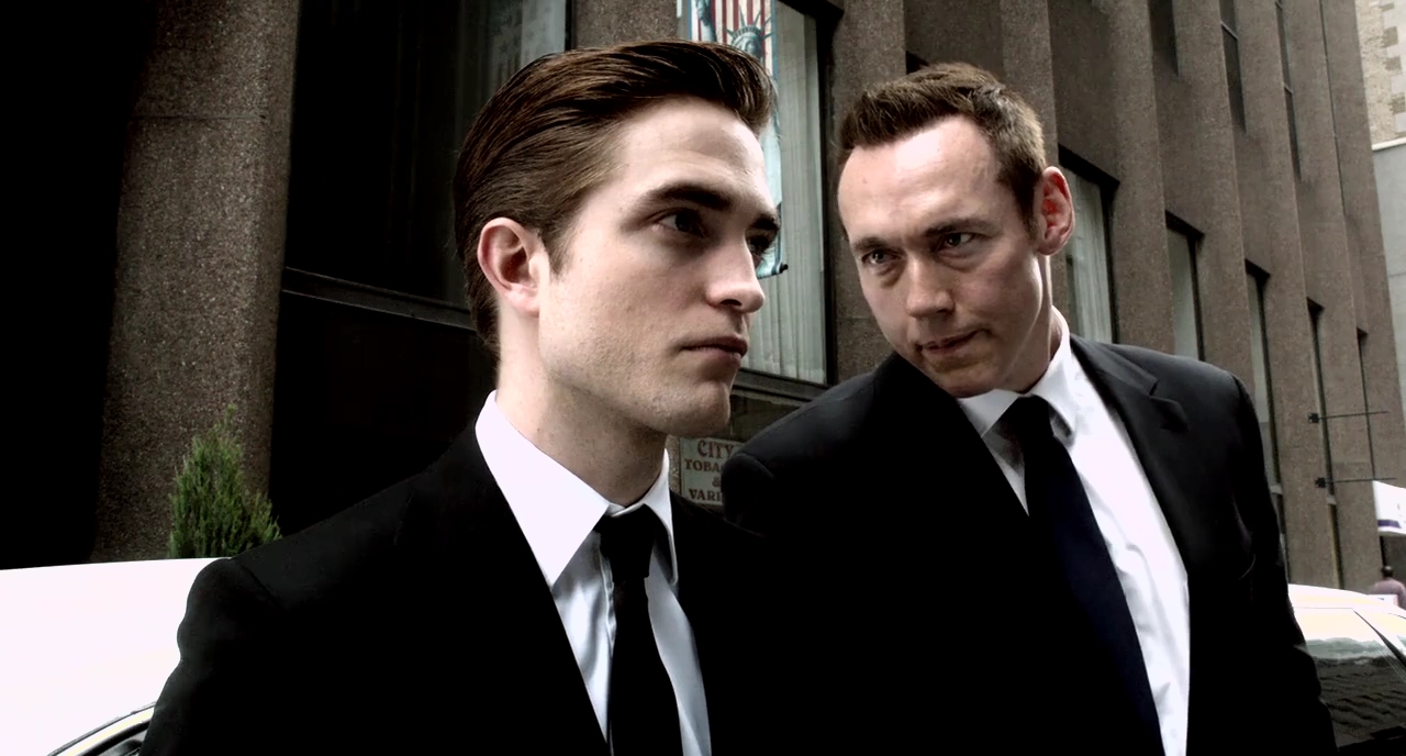 Kevin Durand and Robert Pattinson in Cosmopolis (2012)