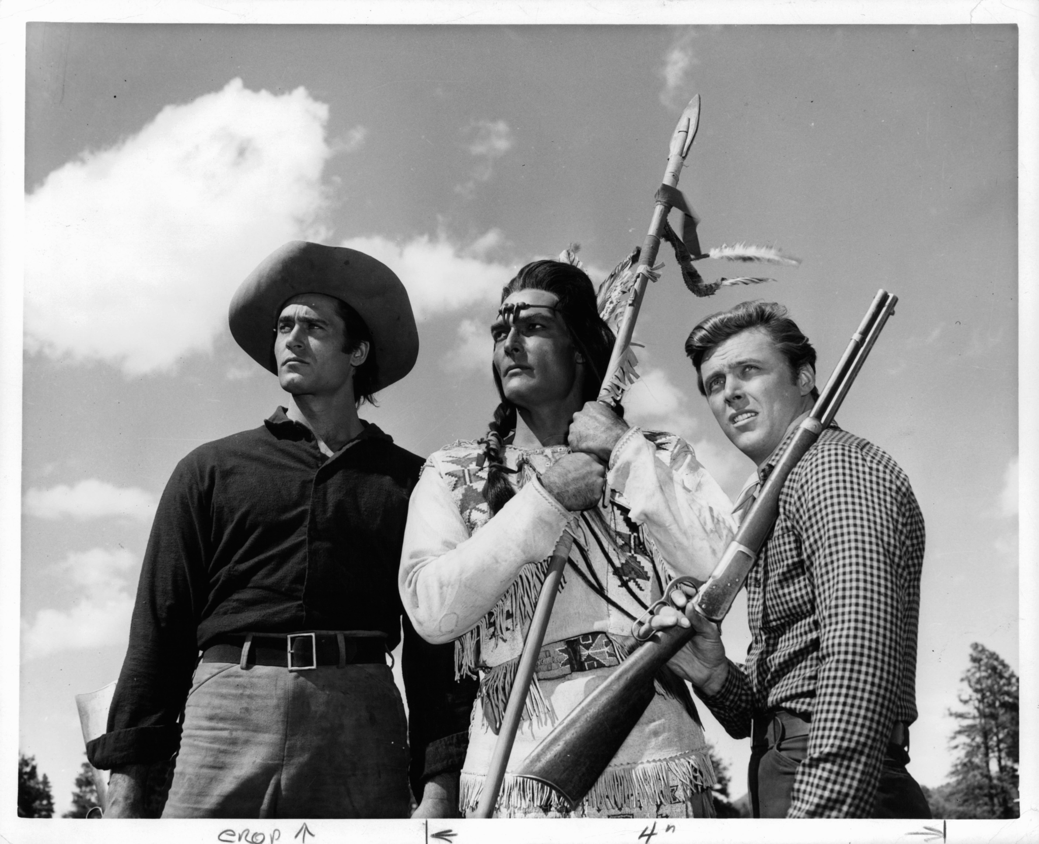 Edd Byrnes, John Russell, and Clint Walker in Yellowstone Kelly (1959)