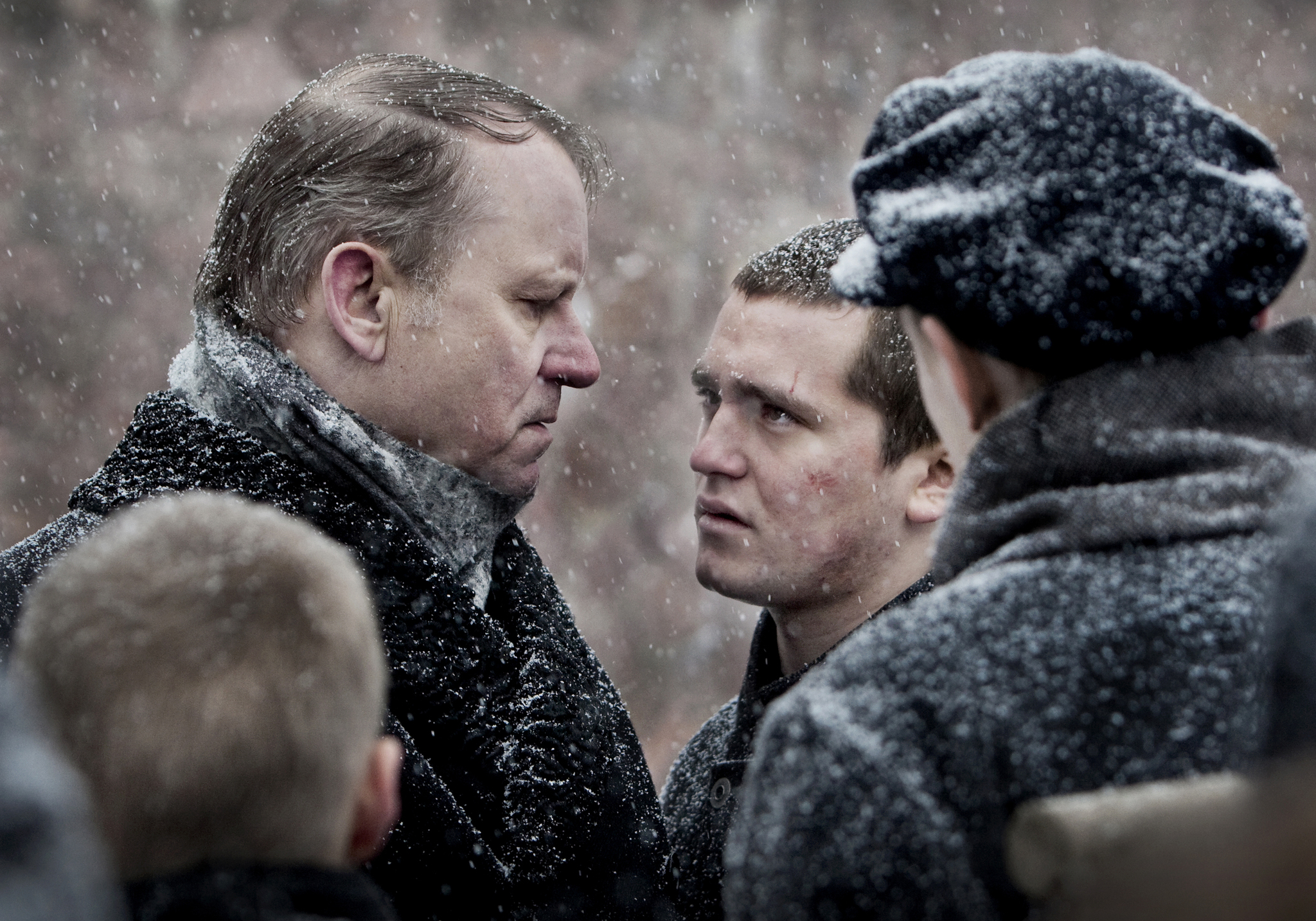 Stellan Skarsgård and Benjamin Helstad in King of Devil's Island (2010)