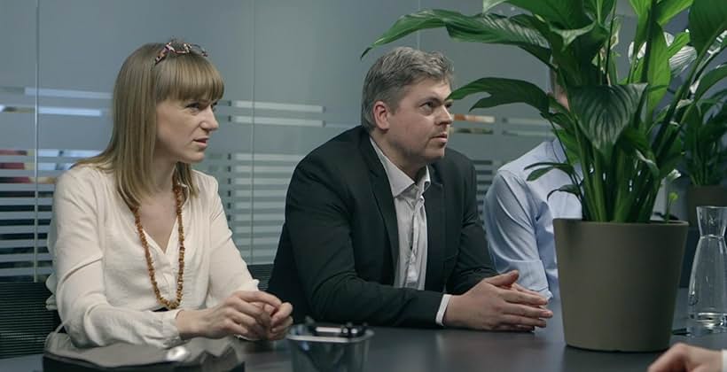 Morten Jørgensen, Maria Rich, and Søren Peter Knudsen in Banken: New Normal (2014)