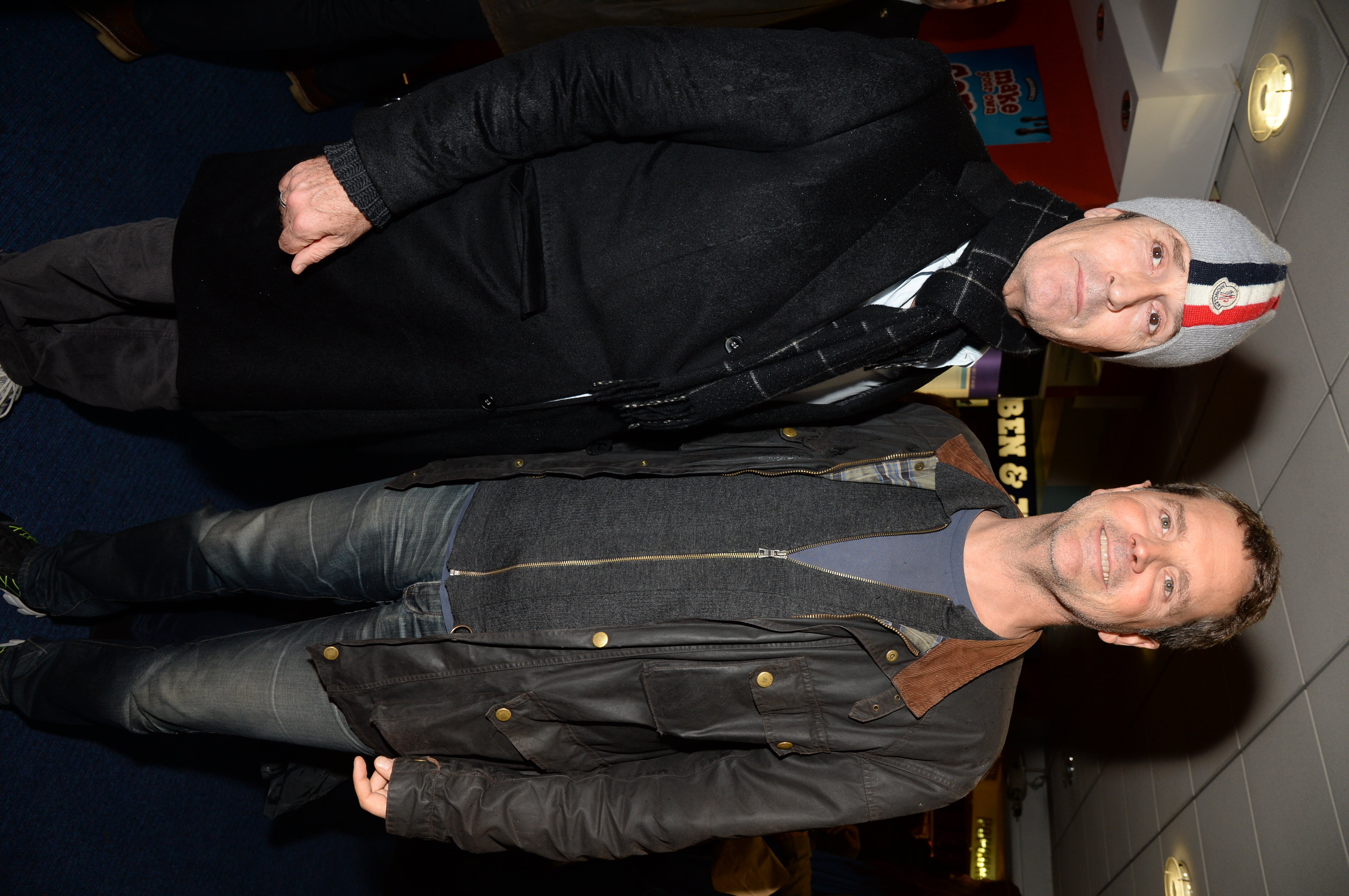 Rupert Everett and Barnaby Thompson  arrive at the 57th BFI London Film Festival opening of "The Last Impresario" at the Odeon West End.