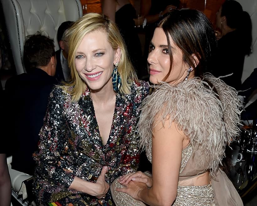 Sandra Bullock and Cate Blanchett at an event for Ocean's Eight (2018)