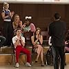 Darren Criss, Kevin McHale, Melissa Benoist, Jenna Ushkowitz, Heather Elizabeth Morris, Becca Tobin, Blake Jenner, Jacob Artist, and Alex Newell in Glee (2009)