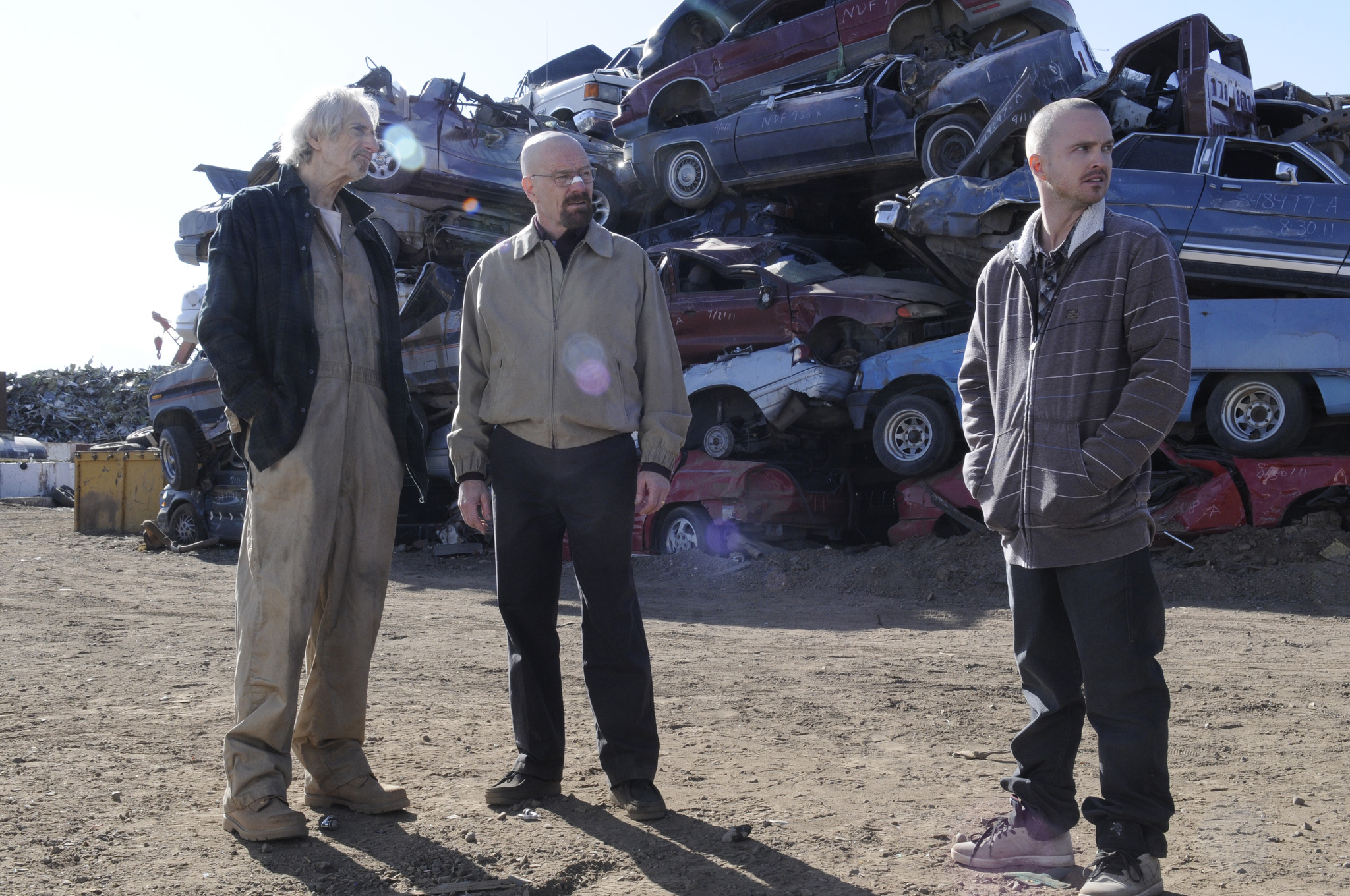 Bryan Cranston, Larry Hankin, and Aaron Paul in Breaking Bad (2008)