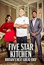 Mike Reid, Ravneet Gill, and Michel Roux Jr. in Five Star Chef (2023)