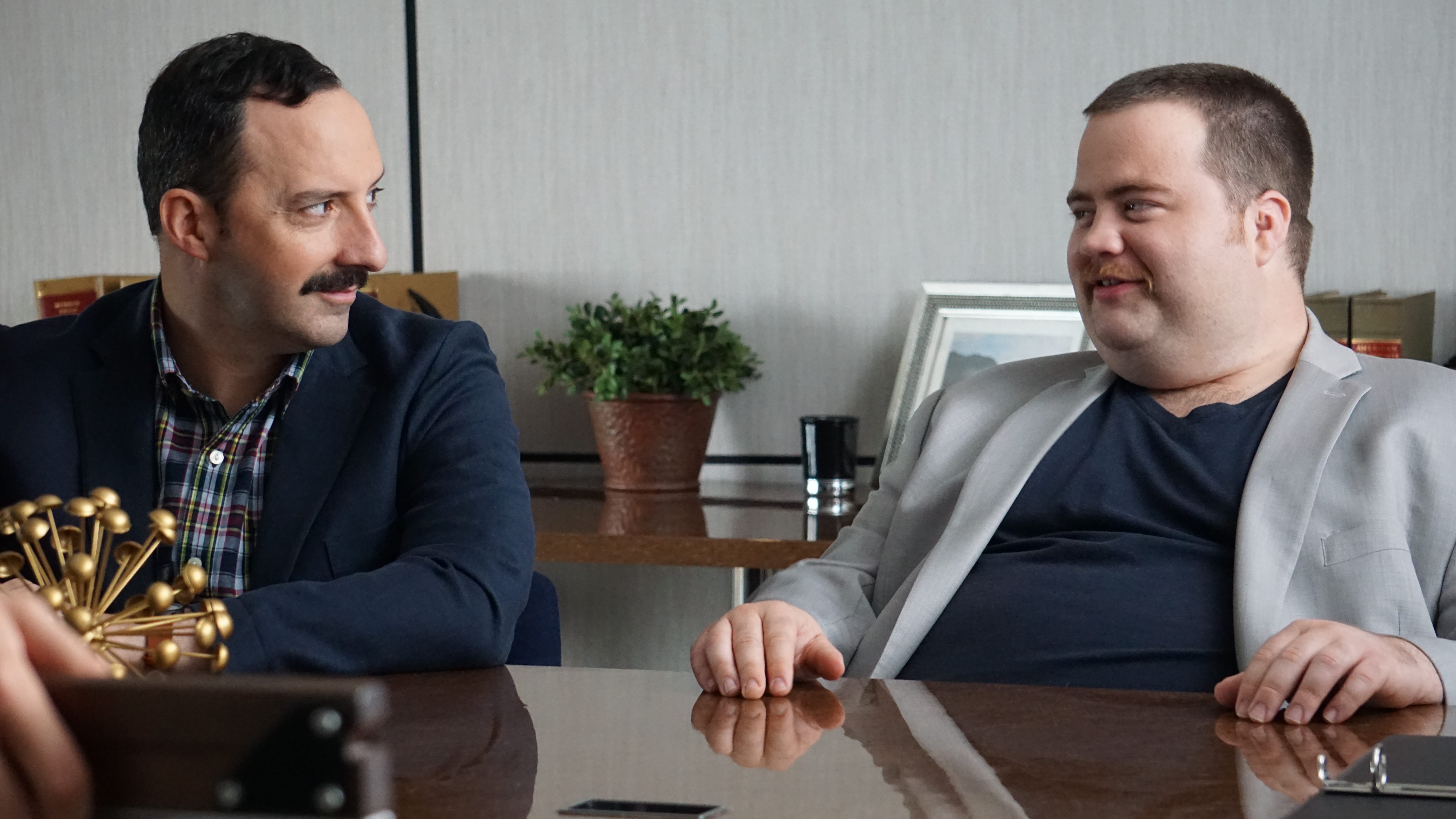 Tony Hale and Paul Walter Hauser in Eat Wheaties! (2020)