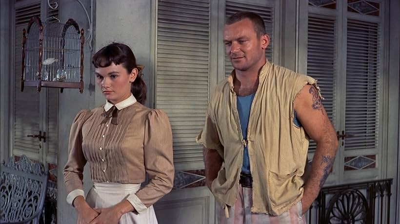 Aldo Ray and Gloria Talbott in We're No Angels (1955)